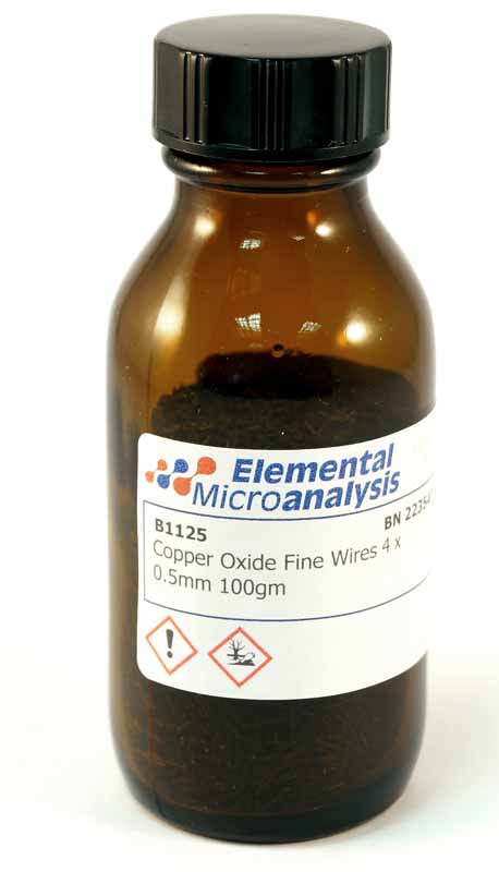 Copper Oxide Fine Wires 4 x 0.5mm 100gm

9 UN3077 NOT RESTRICTED
Special Provision A197